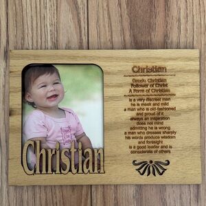 Brand new Personalized Name Frame - Christian
